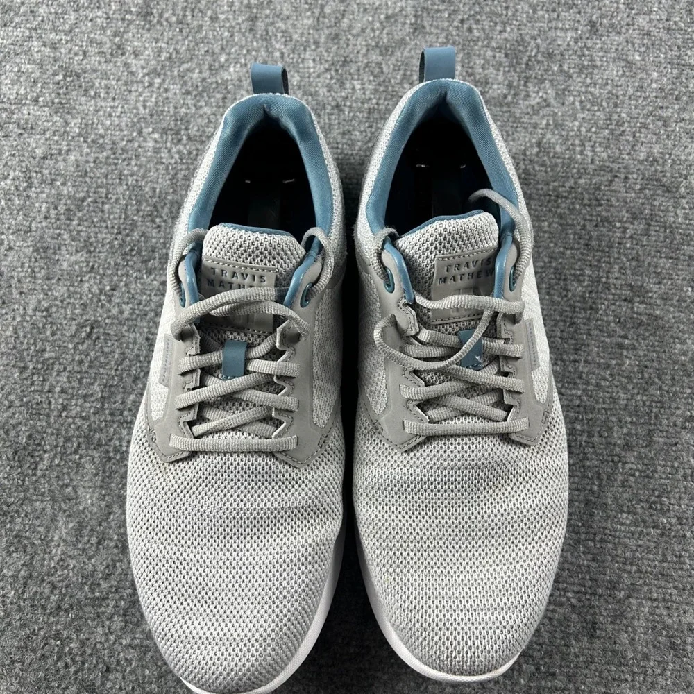 TravisMathew The Moneymaker‎ Golf Shoes Mens 10.5 Grey Blue Spikeless 1MAA224